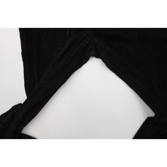 Vintage 90s Nautica Mens 36x34 Faded Heavy Wide Leg Corduroy Chino Pants Green - Picture 5 of 13